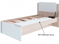 Мягкая часть М15 для Кровати Волкер М14 ШхВхГ 1519х30х294 мм